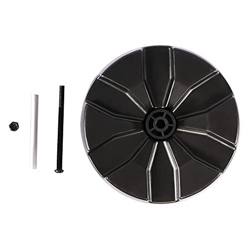 PORTAL Wagon Wheels Replacement 8"" Diameter X 3.4"" Wide for Utility Wagon Cart, Plastic Wheels with TPR Tread Outdoor Garden Carts Replacement Parts - Image 4